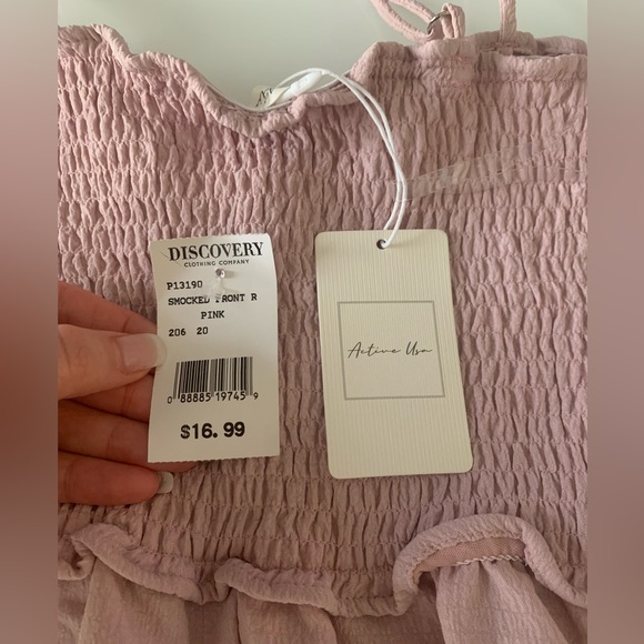 Ruched Light Pink Women’s Romper - Picture 3 of 5